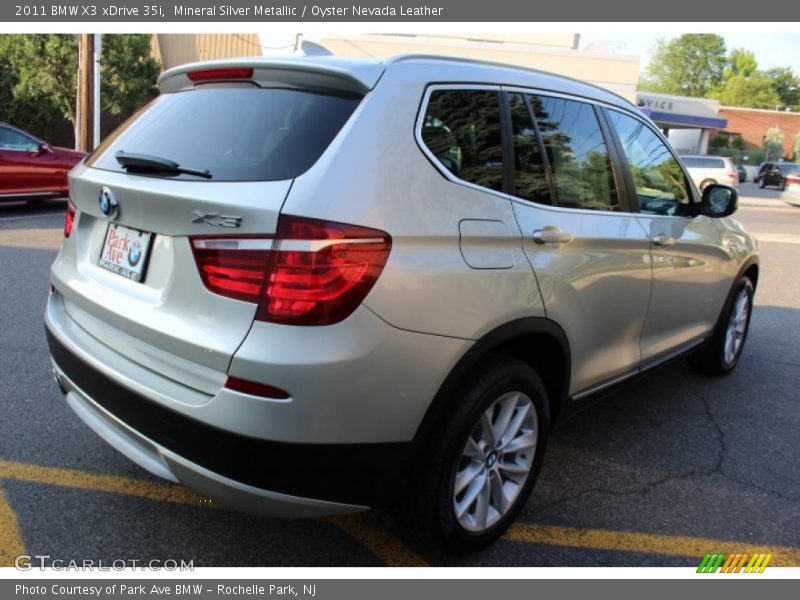 Mineral Silver Metallic / Oyster Nevada Leather 2011 BMW X3 xDrive 35i