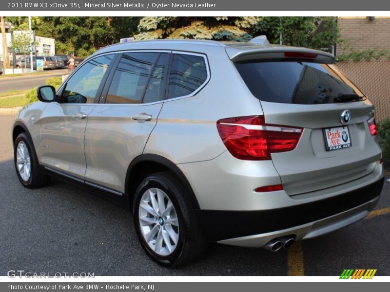 Mineral Silver Metallic / Oyster Nevada Leather 2011 BMW X3 xDrive 35i