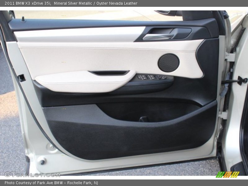 Mineral Silver Metallic / Oyster Nevada Leather 2011 BMW X3 xDrive 35i