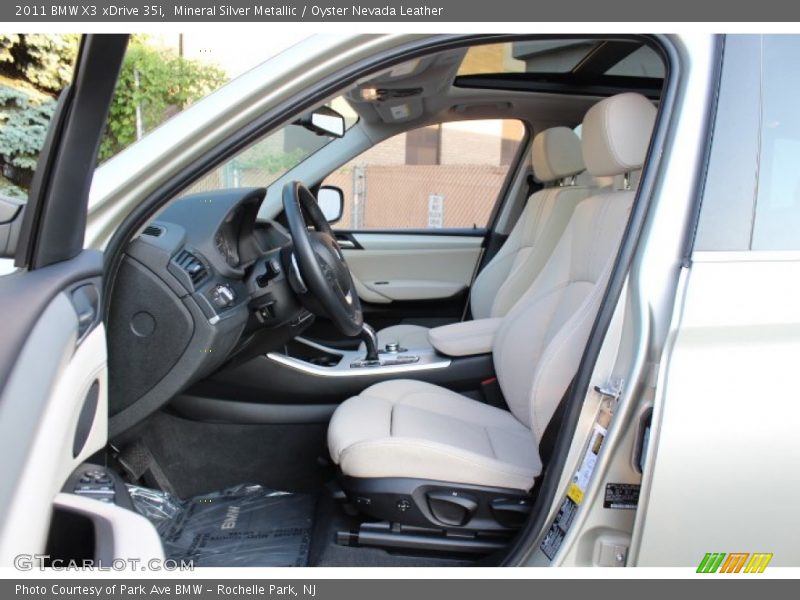Mineral Silver Metallic / Oyster Nevada Leather 2011 BMW X3 xDrive 35i