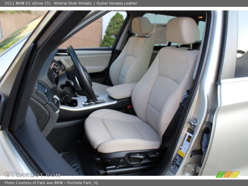 Mineral Silver Metallic / Oyster Nevada Leather 2011 BMW X3 xDrive 35i