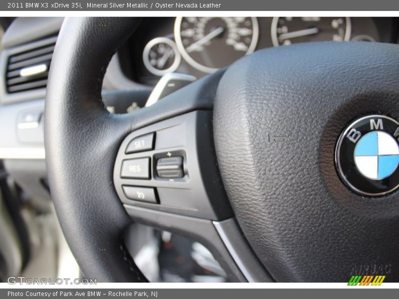 Mineral Silver Metallic / Oyster Nevada Leather 2011 BMW X3 xDrive 35i