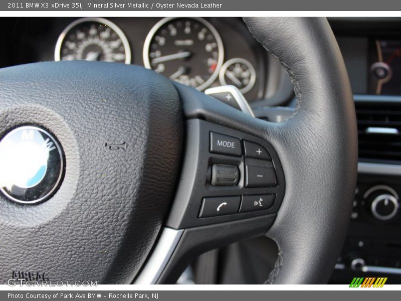 Mineral Silver Metallic / Oyster Nevada Leather 2011 BMW X3 xDrive 35i