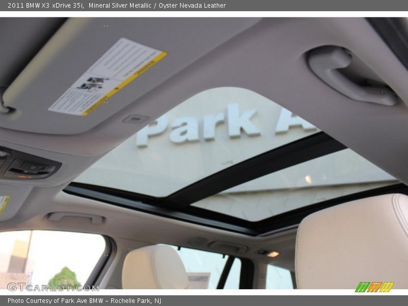 Mineral Silver Metallic / Oyster Nevada Leather 2011 BMW X3 xDrive 35i