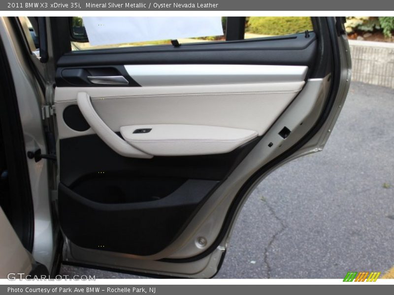 Mineral Silver Metallic / Oyster Nevada Leather 2011 BMW X3 xDrive 35i
