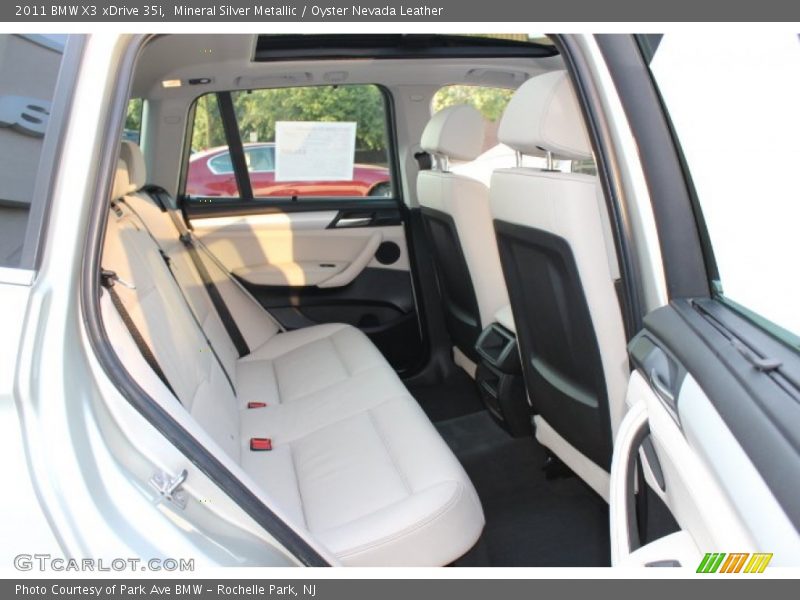 Mineral Silver Metallic / Oyster Nevada Leather 2011 BMW X3 xDrive 35i