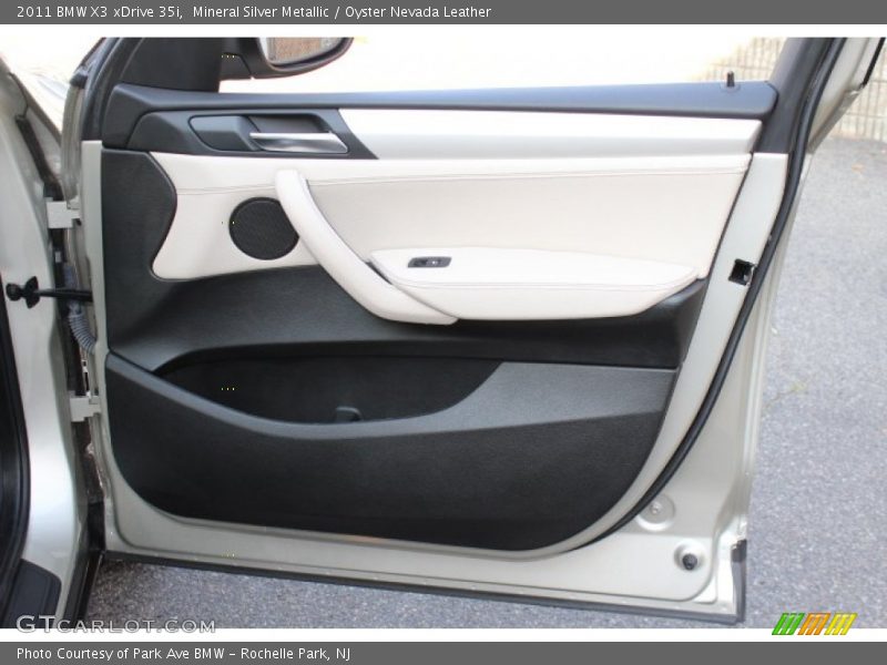 Mineral Silver Metallic / Oyster Nevada Leather 2011 BMW X3 xDrive 35i
