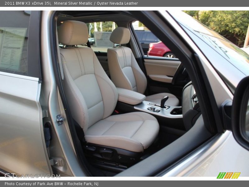 Mineral Silver Metallic / Oyster Nevada Leather 2011 BMW X3 xDrive 35i