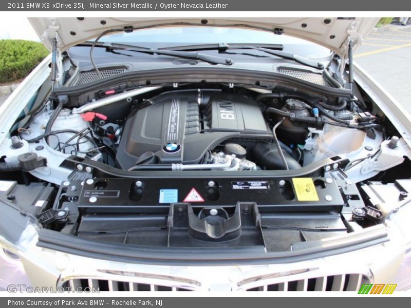 Mineral Silver Metallic / Oyster Nevada Leather 2011 BMW X3 xDrive 35i