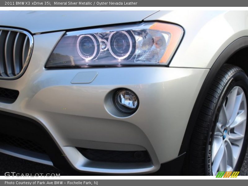Mineral Silver Metallic / Oyster Nevada Leather 2011 BMW X3 xDrive 35i