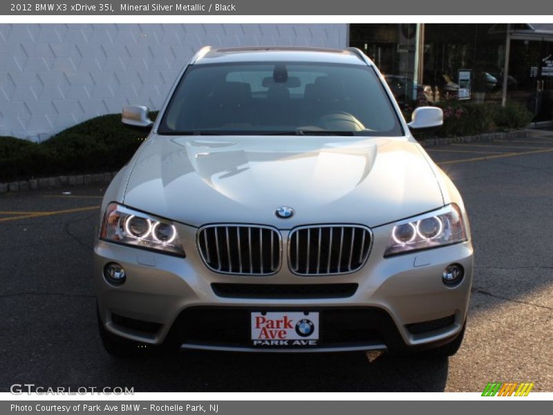 Mineral Silver Metallic / Black 2012 BMW X3 xDrive 35i