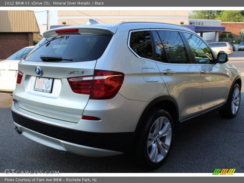 Mineral Silver Metallic / Black 2012 BMW X3 xDrive 35i
