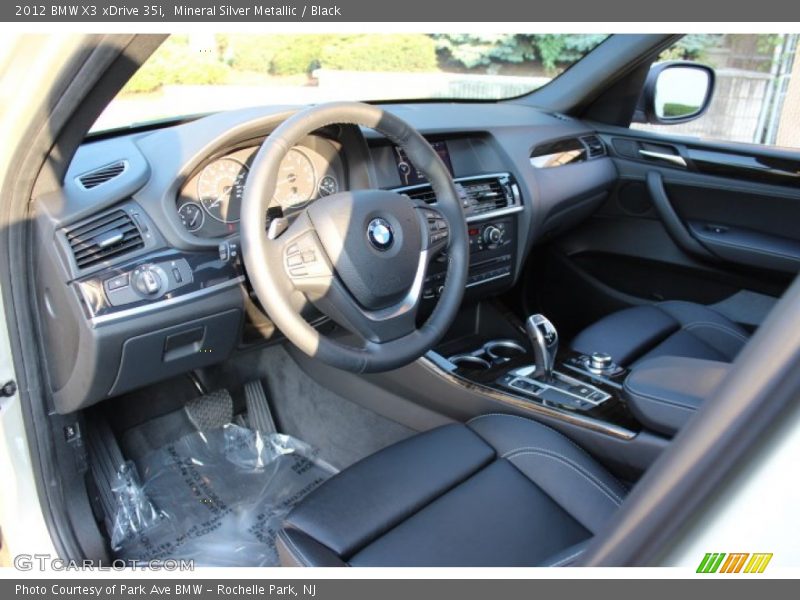 Mineral Silver Metallic / Black 2012 BMW X3 xDrive 35i