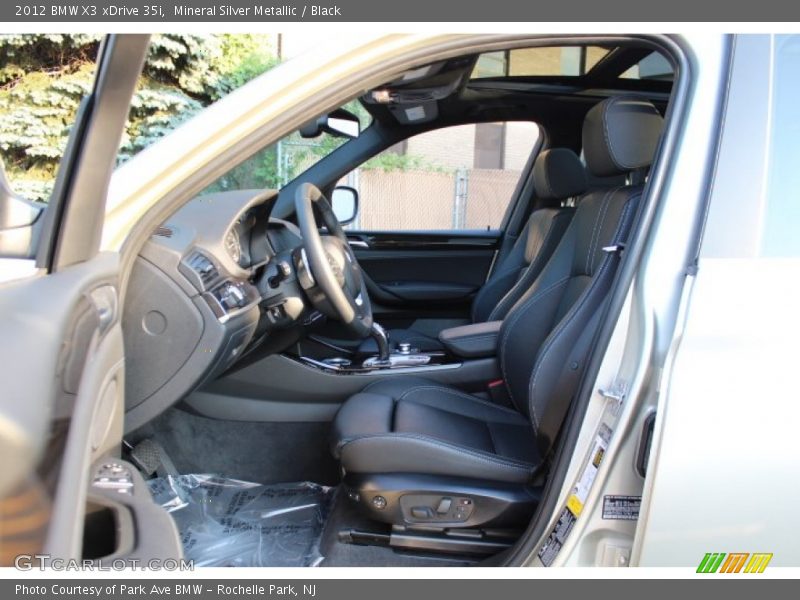 Mineral Silver Metallic / Black 2012 BMW X3 xDrive 35i