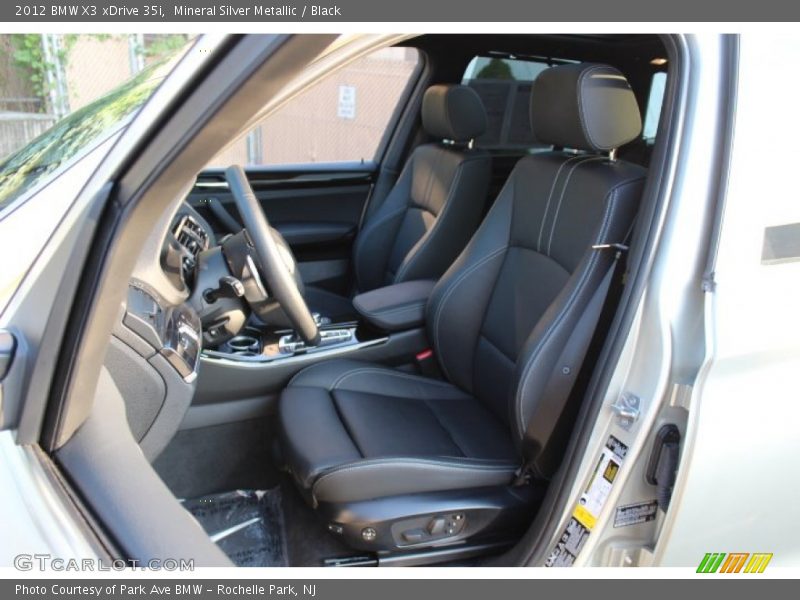 Mineral Silver Metallic / Black 2012 BMW X3 xDrive 35i
