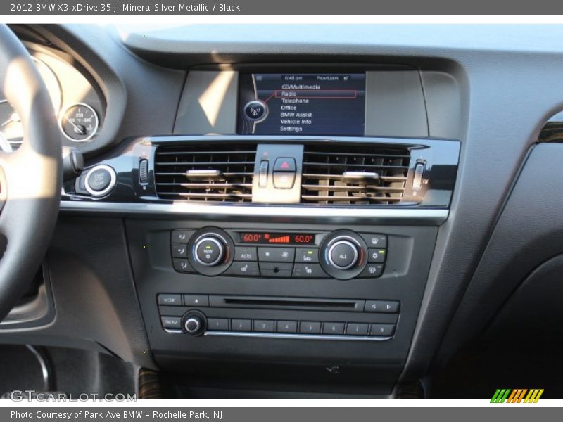 Mineral Silver Metallic / Black 2012 BMW X3 xDrive 35i