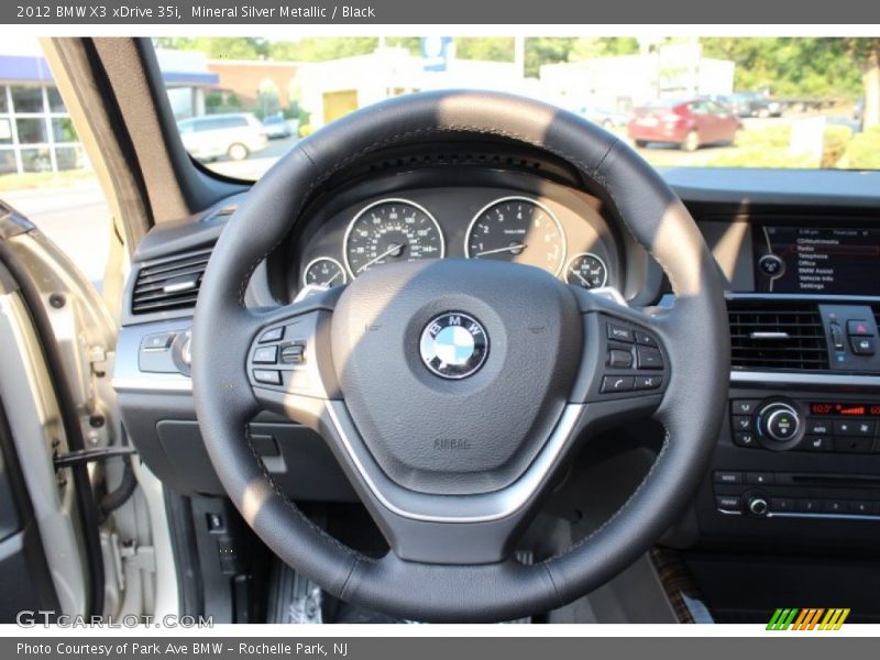 Mineral Silver Metallic / Black 2012 BMW X3 xDrive 35i