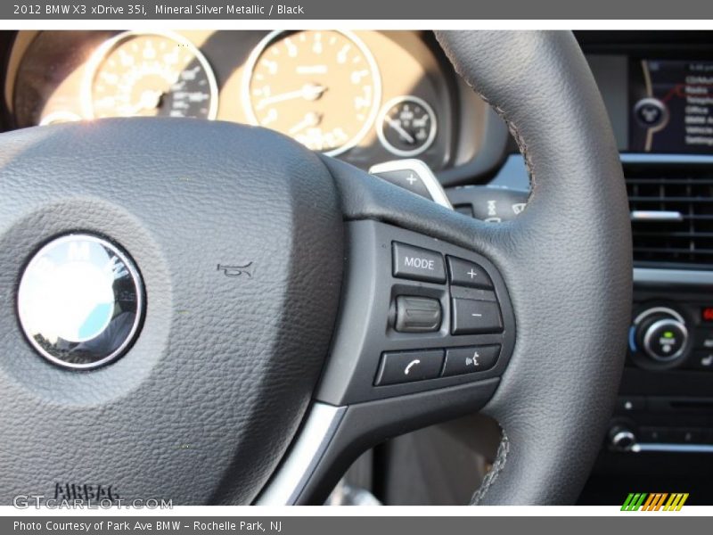 Mineral Silver Metallic / Black 2012 BMW X3 xDrive 35i