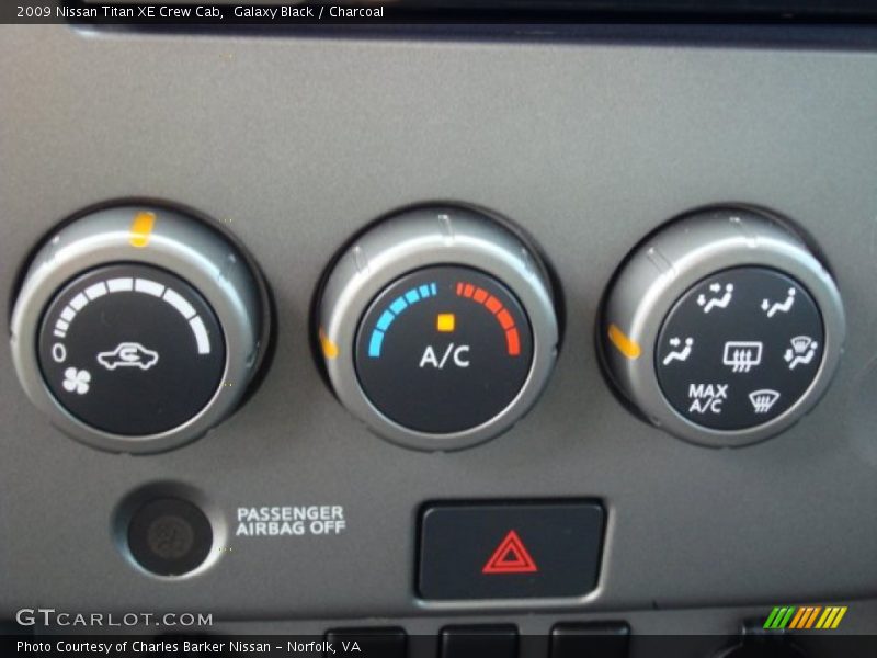 Galaxy Black / Charcoal 2009 Nissan Titan XE Crew Cab