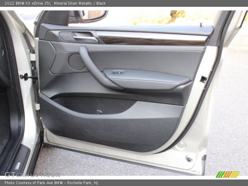Mineral Silver Metallic / Black 2012 BMW X3 xDrive 35i