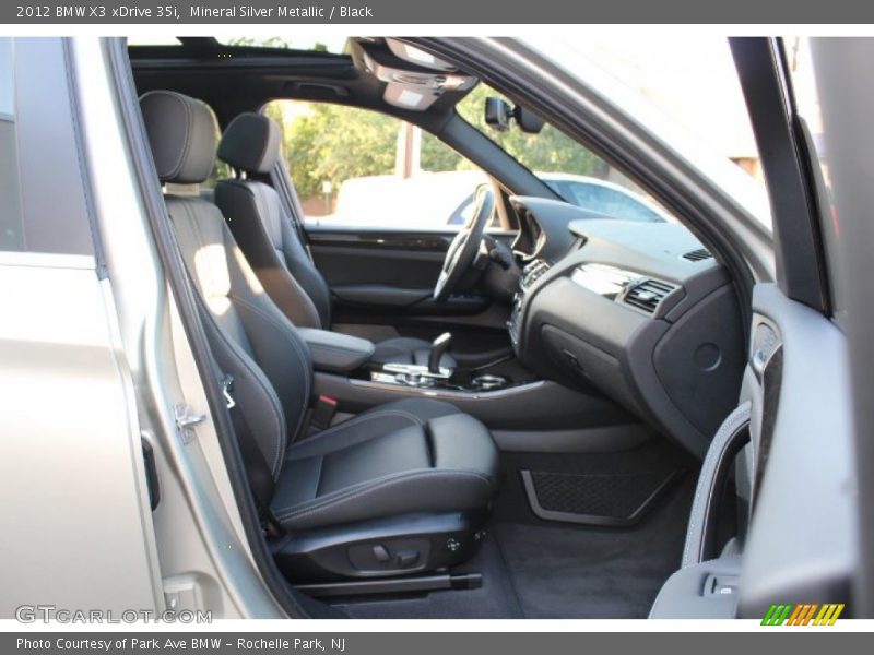 Mineral Silver Metallic / Black 2012 BMW X3 xDrive 35i