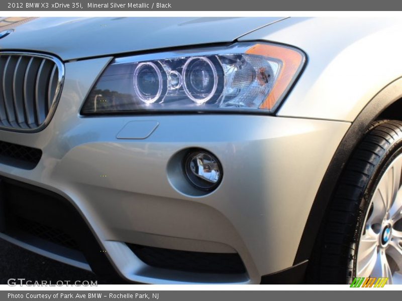 Mineral Silver Metallic / Black 2012 BMW X3 xDrive 35i