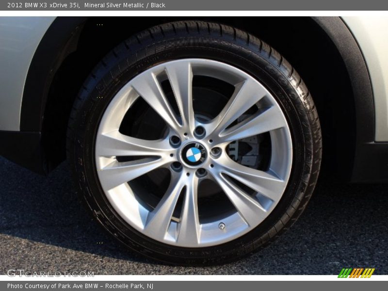 Mineral Silver Metallic / Black 2012 BMW X3 xDrive 35i