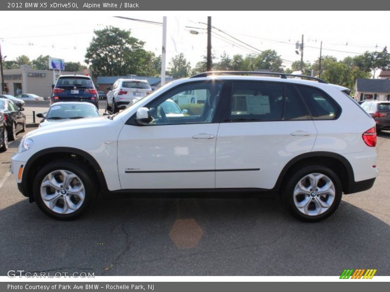 Alpine White / Black 2012 BMW X5 xDrive50i