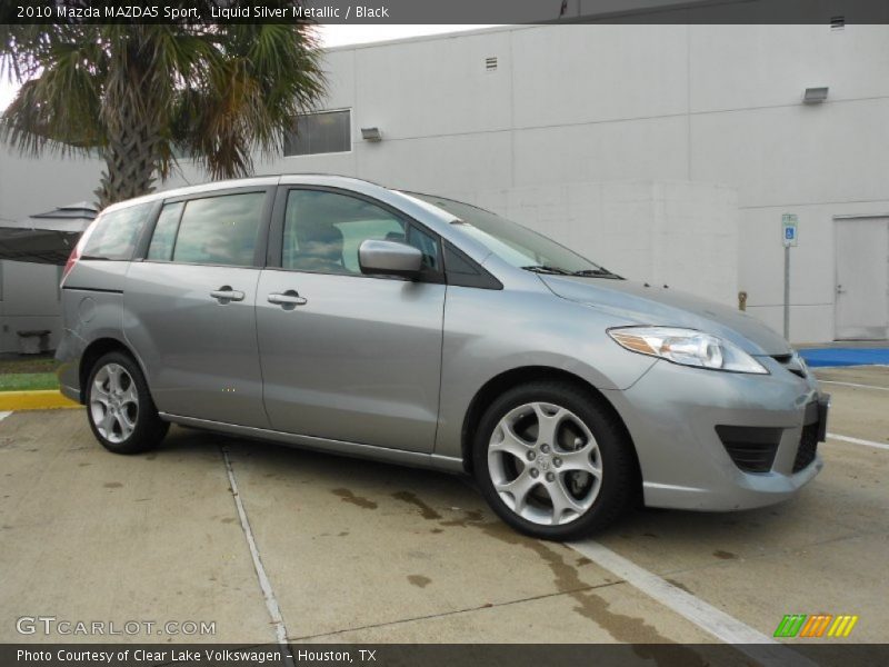 Liquid Silver Metallic / Black 2010 Mazda MAZDA5 Sport