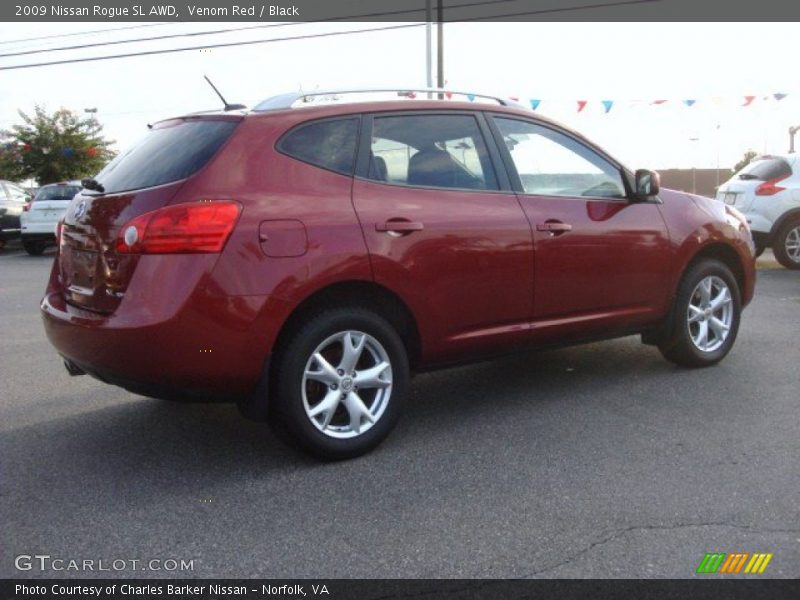 Venom Red / Black 2009 Nissan Rogue SL AWD