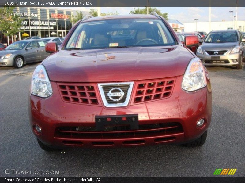 Venom Red / Black 2009 Nissan Rogue SL AWD
