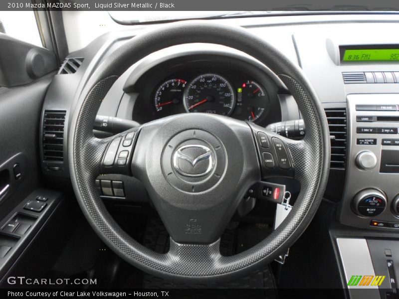 Liquid Silver Metallic / Black 2010 Mazda MAZDA5 Sport