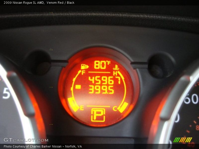 Venom Red / Black 2009 Nissan Rogue SL AWD