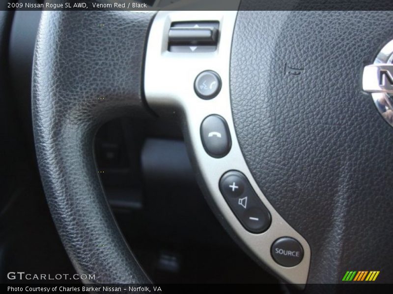 Venom Red / Black 2009 Nissan Rogue SL AWD