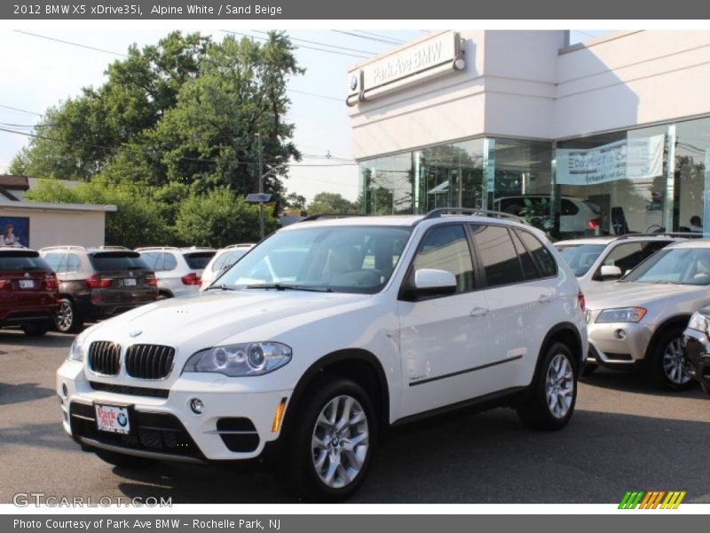 Alpine White / Sand Beige 2012 BMW X5 xDrive35i