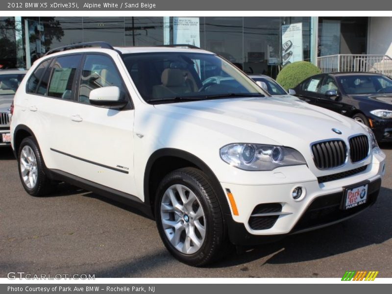 Alpine White / Sand Beige 2012 BMW X5 xDrive35i