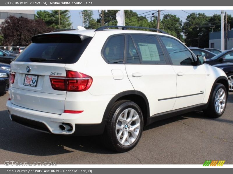 Alpine White / Sand Beige 2012 BMW X5 xDrive35i