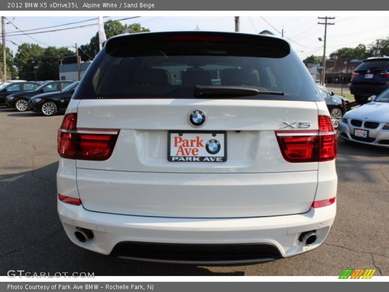 Alpine White / Sand Beige 2012 BMW X5 xDrive35i