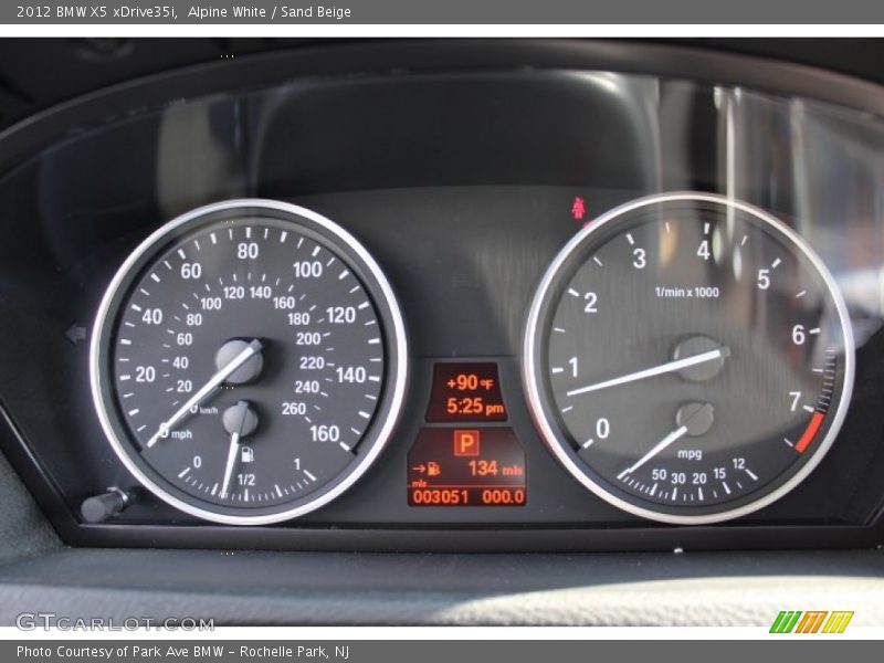 Alpine White / Sand Beige 2012 BMW X5 xDrive35i
