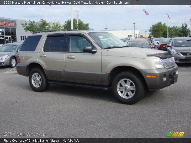 Harvest Gold Metallic / Medium Dark Parchment 2003 Mercury Mountaineer Convenience