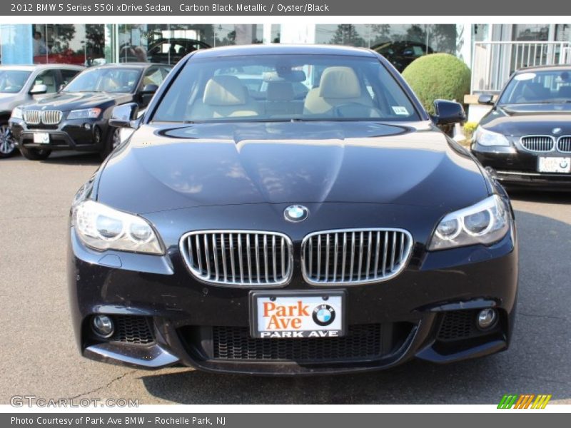 Carbon Black Metallic / Oyster/Black 2012 BMW 5 Series 550i xDrive Sedan