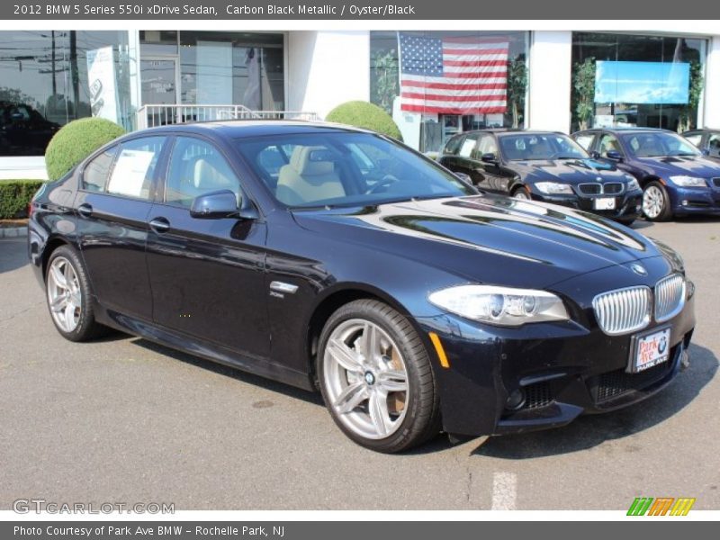 Carbon Black Metallic / Oyster/Black 2012 BMW 5 Series 550i xDrive Sedan