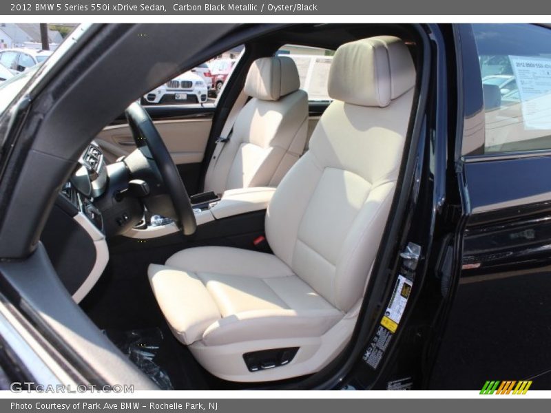Front Seat of 2012 5 Series 550i xDrive Sedan