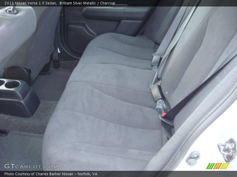 Brilliant Silver Metallic / Charcoal 2011 Nissan Versa 1.6 Sedan