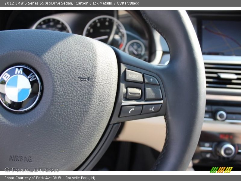 Controls of 2012 5 Series 550i xDrive Sedan
