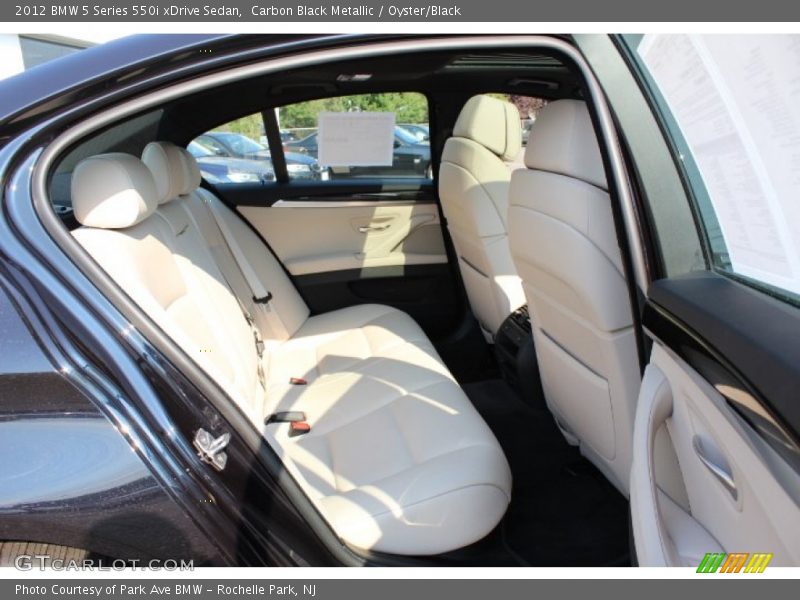 Rear Seat of 2012 5 Series 550i xDrive Sedan