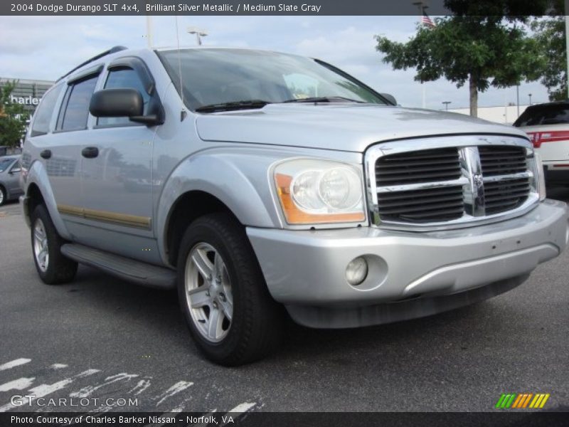 Brilliant Silver Metallic / Medium Slate Gray 2004 Dodge Durango SLT 4x4