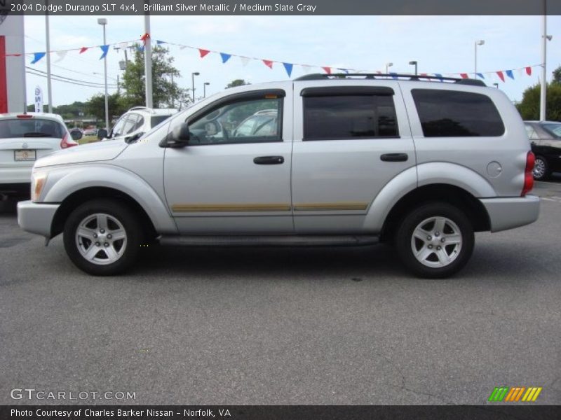 Brilliant Silver Metallic / Medium Slate Gray 2004 Dodge Durango SLT 4x4