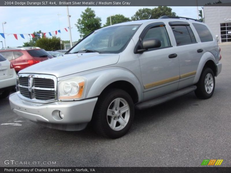 Brilliant Silver Metallic / Medium Slate Gray 2004 Dodge Durango SLT 4x4