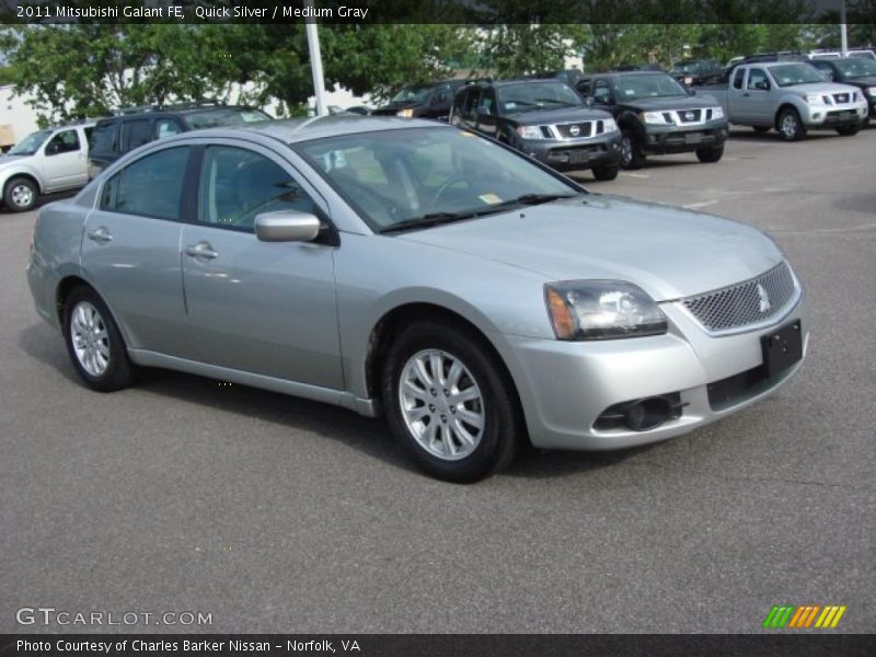 Quick Silver / Medium Gray 2011 Mitsubishi Galant FE